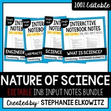 Intro to Science / Nature of Science Input Notes Bundle | 