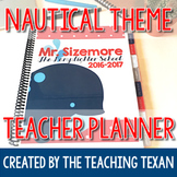 EDITABLE Nautical Theme Teacher Planner 2021-2022