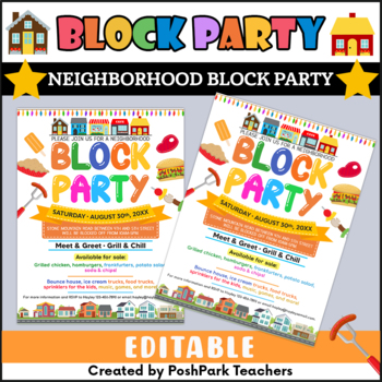block party flyers