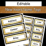 EDITABLE New Years Name Tags - Labels - Classroom Decor - 2025