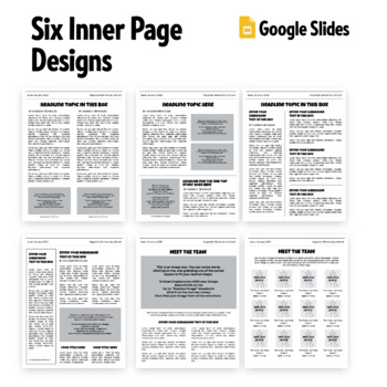 EDITABLE Newspaper Templates Google Slides Student News 10 design