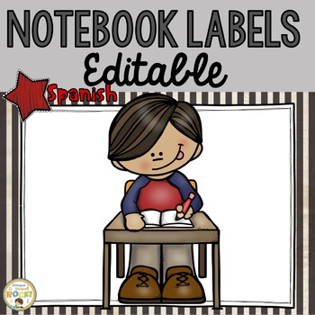 Preview of **EDITABLE** Notebook Labels in SPANISH