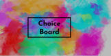 EDITABLE ONLINE CHOICE BOARD TEMPLATE Watercolor Animation