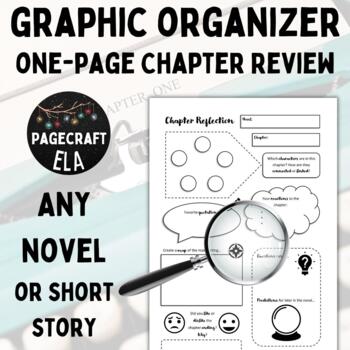 Preview of EDITABLE One-Pager | Chapter Reflection Graphic Organizer | Any Text