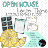 EDITABLE Open House Lemon Theme