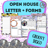 EDITABLE Open House Letter and Forms | Groovy Disco Theme