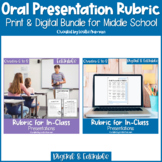 presentation rubric for middle school