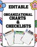 EDITABLE Organizational Checklists & Charts