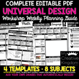 EDITABLE PDF Complete Universal Design Learning (UDL) Week