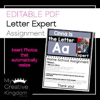 Preview of EDITABLE PDF Letter Expert Home-School Connection