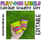 EDITABLE PLAY-DOH LABELS - STUDENT GIFT CHRISTMAS/END OF Y
