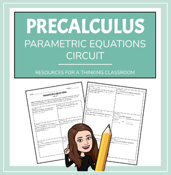 Preview of EDITABLE Parametric Equations Circuit