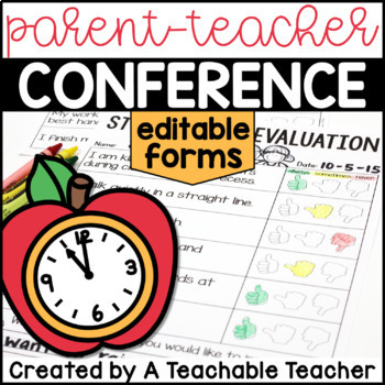 Parent-Teacher Conference Editable Forms