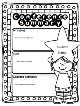 Preview of EDITABLE Parent Teacher Conference Forms: Goal Sheet & Reminder