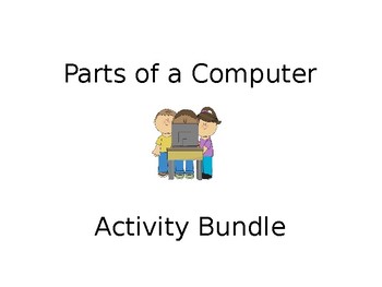 Preview of EDITABLE Parts of a Computer Text Features Computer Science Activities