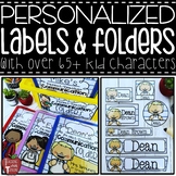 EDITABLE Personalized Kid Classroom Labels and Communicati