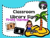 EDITABLE Pirate Themed Classroom Library Labels