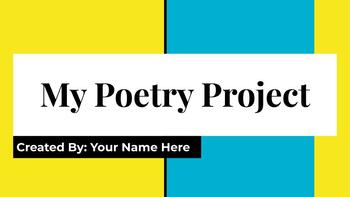 Preview of EDITABLE Poetry Project Digital/Google Slides