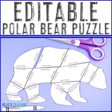 EDITABLE Polar Bear Craft Activity | Make Your Own Arctic 