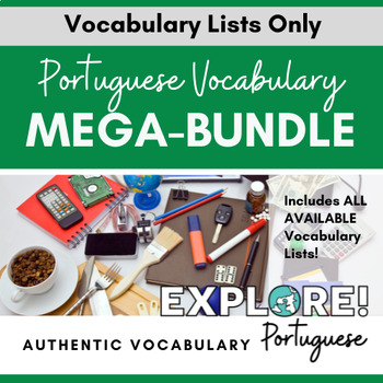 Preview of EDITABLE Portuguese Vocabulary Lists - Mega Bundle