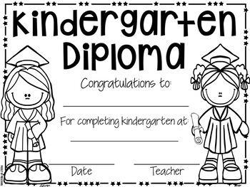 editable preschool diploma completion pre k tk vpk