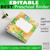 EDITABLE Preschool Teacher Binder and Planner