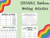 EDITABLE Rainbow Writing Activities