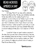 Read Across America Day EDITABLE Letter