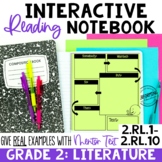 EDITABLE Reading Interactive Notebook | 2nd Grade Literatu