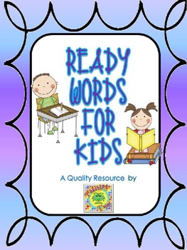 Preview of {EDITABLE} Ready Words for Kids