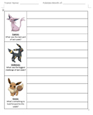 EDITABLE Rose-Bud-Thorn and Mood Tracker: Pokemon Edition