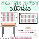 EDITABLE SEATING CHART | DIGITAL| DRAG AND DROP | BACK TO SCHOOL