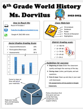 Preview of EDITABLE SYLLABUS TEMPLATE