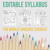 EDITABLE SYLLABUS for World Language courses
