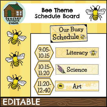 Daily Planner and Schedule  Twinkl Busy Bees (teacher made)