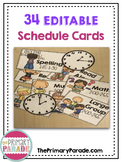 EDITABLE Schedule Cards