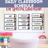 EDITABLE Schedule Cards for Visual Schedules: SPECIAL EDUCATION