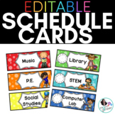 Editable Schedule Cards with Dots