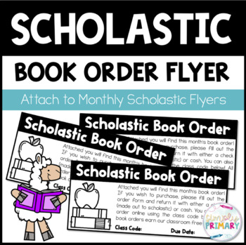 Preview of Scholastic Book Order Reminders