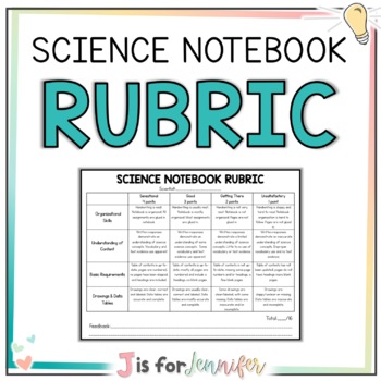 Preview of EDITABLE Science Notebook Rubric