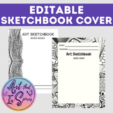 EDITABLE Sketchbook Covers