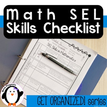 Preview of Social Emotional Skills in Math Checklists {Ontario Curriculum}