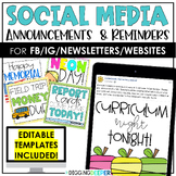Social Media Reminders & Announcements for Class Dojo, Rem