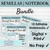 EDITABLE Spanish Digital Interactive Notebooks | SEMILLAS BUNDLE