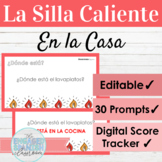 EDITABLE Spanish House and Prepositions Hot Seat Game | La