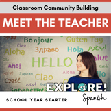 EDITABLE Spanish Meet the Teacher Slideshow - Fun Back to 