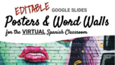EDITABLE Spanish Posters & Word Walls for Virtual Classes