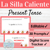 EDITABLE Spanish Present Tense Hot Seat Game | La Silla Caliente