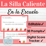 EDITABLE Spanish School Life Hot Seat Game | La Silla Caliente