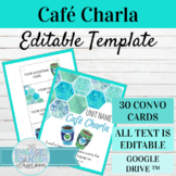 EDITABLE Spanish Speaking Activity Template | Café Charla